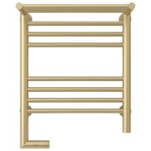 Полотенцесушитель электрический 500х400 шампань матовая МЭМ левый Сунержа Богема с полкой 2.0 022-5206-5040