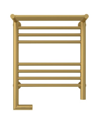 Полотенцесушитель электрический 500х400 золотой матовый МЭМ левый Сунержа Богема с полкой 2.0 032-5206-5040