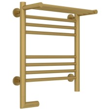 Полотенцесушитель электрический 500х400 золотой матовый МЭМ левый Сунержа Богема с полкой 2.0 032-5206-5040