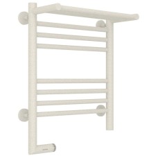 Полотенцесушитель электрический 500х400 античное белое золото МЭМ левый Сунержа Богема с полкой 2.0 10-5206-5040