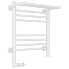 Полотенцесушитель электрический 500х400 белый глянец МЭМ левый Сунержа Богема с полкой 2.0 12-5206-5040