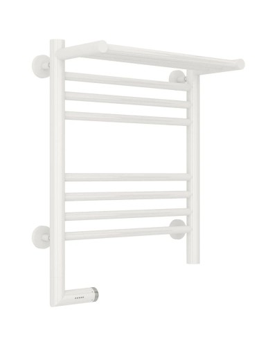 Полотенцесушитель электрический 500х400 белый глянец МЭМ левый Сунержа Богема с полкой 2.0 12-5206-5040