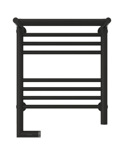 Полотенцесушитель электрический 500х400 темный титан муар МЭМ левый Сунержа Богема с полкой 2.0 15-5206-5040