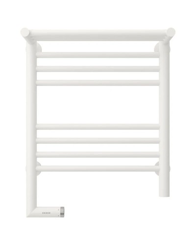 Полотенцесушитель электрический 500х400 белый матовый МЭМ левый Сунержа Богема с полкой 2.0 30-5206-5040