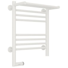 Полотенцесушитель электрический 500х400 белый матовый МЭМ левый Сунержа Богема с полкой 2.0 30-5206-5040