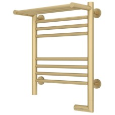 Полотенцесушитель электрический 500х400 шампань матовая МЭМ правый Сунержа Богема с полкой 2.0 022-5207-5040