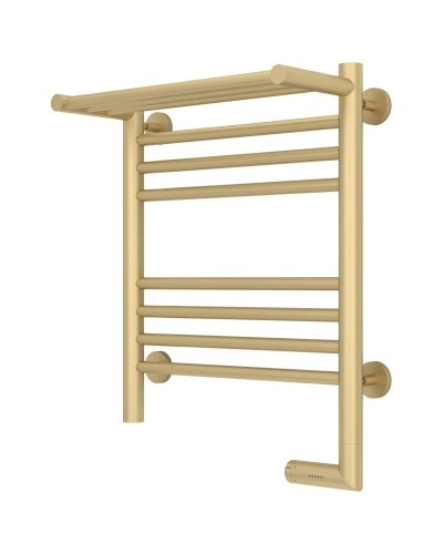 Полотенцесушитель электрический 500х400 шампань матовая МЭМ правый Сунержа Богема с полкой 2.0 022-5207-5040