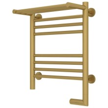 Полотенцесушитель электрический 500х400 золотой матовый МЭМ правый Сунержа Богема с полкой 2.0 032-5207-5040