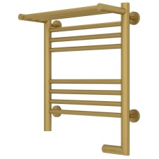 Полотенцесушитель электрический 500х400 золотой матовый МЭМ правый Сунержа Богема с полкой 2.0 032-5207-5040