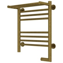 Полотенцесушитель электрический 500х400 состаренная бронза МЭМ правый Сунержа Богема с полкой 2.0 05-5207-5040