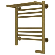 Полотенцесушитель электрический 500х400 состаренная бронза МЭМ правый Сунержа Богема с полкой 2.0 05-5207-5040