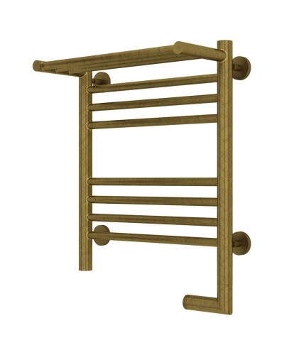 Полотенцесушитель электрический 500х400 состаренная бронза МЭМ правый Сунержа Богема с полкой 2.0 05-5207-5040