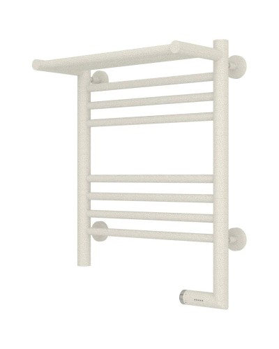 Полотенцесушитель электрический 500х400 античное белое золото МЭМ правый Сунержа Богема с полкой 2.0 10-5207-5040