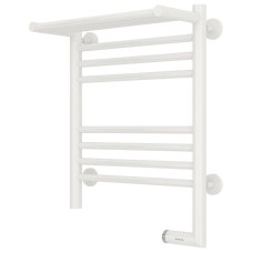 Полотенцесушитель электрический 500х400 белый глянец МЭМ правый Сунержа Богема с полкой 2.0 12-5207-5040
