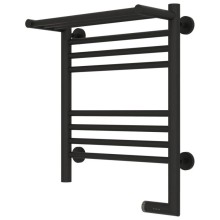 Полотенцесушитель электрический 500х400 темный титан муар МЭМ правый Сунержа Богема с полкой 2.0 15-5207-5040