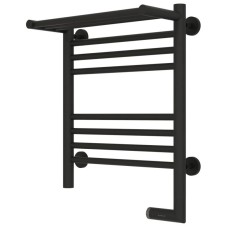 Полотенцесушитель электрический 500х400 темный титан муар МЭМ правый Сунержа Богема с полкой 2.0 15-5207-5040