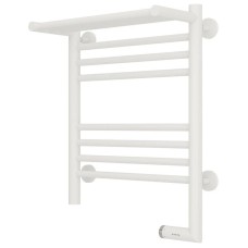 Полотенцесушитель электрический 500х400 белый матовый МЭМ правый Сунержа Богема с полкой 2.0 30-5207-5040