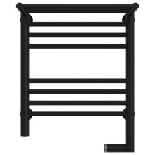Полотенцесушитель электрический 500х400 черный матовый МЭМ правый Сунержа Богема с полкой 2.0 31-5207-5040