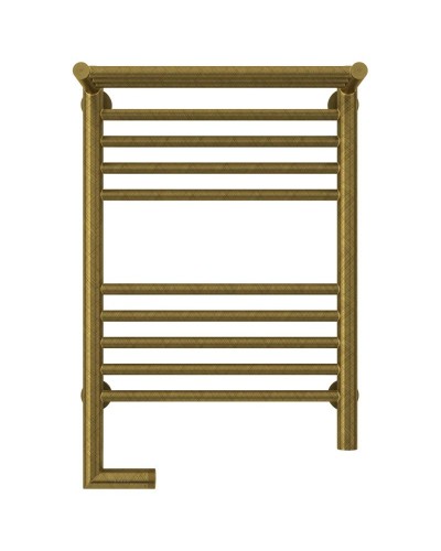 Полотенцесушитель электрический 600х400 состаренная бронза МЭМ левый Сунержа Богема с полкой 2.0 05-5206-6040