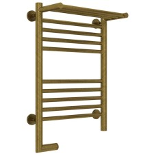 Полотенцесушитель электрический 600х400 состаренная бронза МЭМ левый Сунержа Богема с полкой 2.0 05-5206-6040