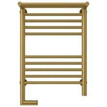 Полотенцесушитель электрический 600х400 состаренная латунь МЭМ левый Сунержа Богема с полкой 2.0 051-5206-6040