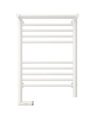 Полотенцесушитель электрический 600х400 белый глянец МЭМ левый Сунержа Богема с полкой 2.0 12-5206-6040