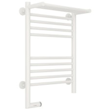Полотенцесушитель электрический 600х400 белый глянец МЭМ левый Сунержа Богема с полкой 2.0 12-5206-6040