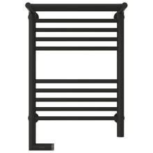 Полотенцесушитель электрический 600х400 темный титан муар МЭМ левый Сунержа Богема с полкой 2.0 15-5206-6040