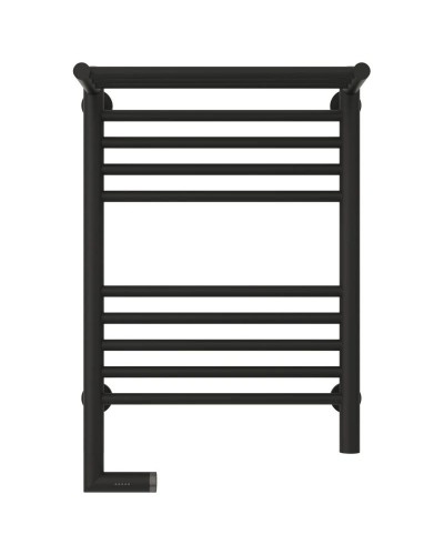 Полотенцесушитель электрический 600х400 темный титан муар МЭМ левый Сунержа Богема с полкой 2.0 15-5206-6040