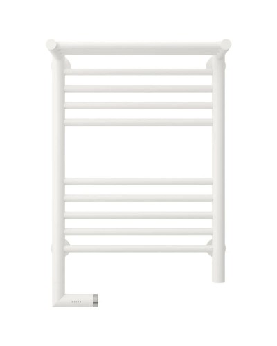 Полотенцесушитель электрический 600х400 белый матовый МЭМ левый Сунержа Богема с полкой 2.0 30-5206-6040