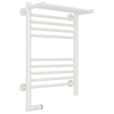 Полотенцесушитель электрический 600х400 белый матовый МЭМ левый Сунержа Богема с полкой 2.0 30-5206-6040