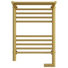 Полотенцесушитель электрический 600х400 золотой МЭМ правый Сунержа Богема с полкой 2.0 03-5207-6040