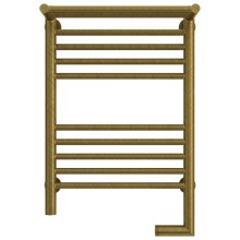 Полотенцесушитель электрический 600х400 состаренная бронза МЭМ правый Сунержа Богема с полкой 2.0 05-5207-6040