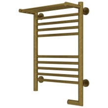 Полотенцесушитель электрический 600х400 состаренная бронза МЭМ правый Сунержа Богема с полкой 2.0 05-5207-6040