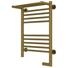 Полотенцесушитель электрический 600х400 состаренная бронза МЭМ правый Сунержа Богема с полкой 2.0 05-5207-6040