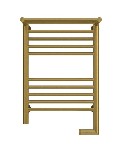 Полотенцесушитель электрический 600х400 состаренная латунь МЭМ правый Сунержа Богема с полкой 2.0 051-5207-6040