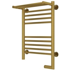 Полотенцесушитель электрический 600х400 состаренная латунь МЭМ правый Сунержа Богема с полкой 2.0 051-5207-6040