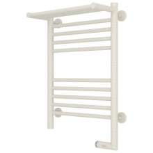 Полотенцесушитель электрический 600х400 античное белое золото МЭМ правый Сунержа Богема с полкой 2.0 10-5207-6040