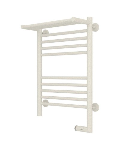 Полотенцесушитель электрический 600х400 античное белое золото МЭМ правый Сунержа Богема с полкой 2.0 10-5207-6040