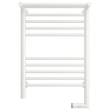 Полотенцесушитель электрический 600х400 белый глянец МЭМ правый Сунержа Богема с полкой 2.0 12-5207-6040