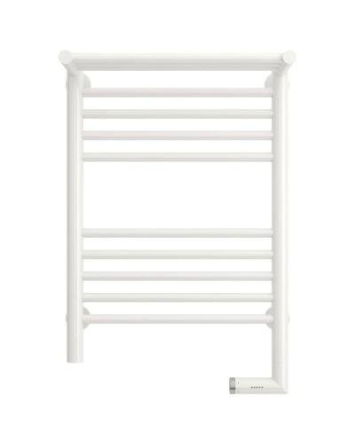 Полотенцесушитель электрический 600х400 белый глянец МЭМ правый Сунержа Богема с полкой 2.0 12-5207-6040