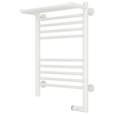 Полотенцесушитель электрический 600х400 белый глянец МЭМ правый Сунержа Богема с полкой 2.0 12-5207-6040