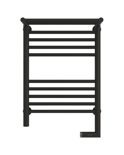 Полотенцесушитель электрический 600х400 темный титан муар МЭМ правый Сунержа Богема с полкой 2.0 15-5207-6040