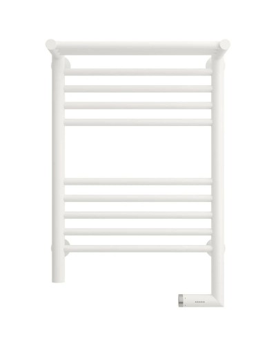 Полотенцесушитель электрический 600х400 белый матовый МЭМ правый Сунержа Богема с полкой 2.0 30-5207-6040