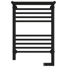 Полотенцесушитель электрический 600х400 черный матовый МЭМ правый Сунержа Богема с полкой 2.0 31-5207-6040