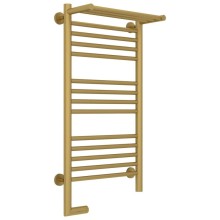 Полотенцесушитель электрический 800х400 золотой матовый МЭМ левый Сунержа Богема с полкой 2.0 032-5206-8040