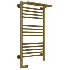 Полотенцесушитель электрический 800х400 состаренная бронза МЭМ левый Сунержа Богема с полкой 2.0 05-5206-8040