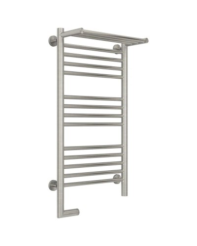 Полотенцесушитель электрический 800х400 сатин МЭМ левый Сунержа Богема с полкой 2.0 071-5206-8040