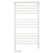 Полотенцесушитель электрический 800х400 белый глянец МЭМ левый Сунержа Богема с полкой 2.0 12-5206-8040