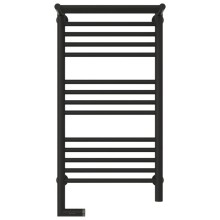 Полотенцесушитель электрический 800х400 темный титан муар МЭМ левый Сунержа Богема с полкой 2.0 15-5206-8040